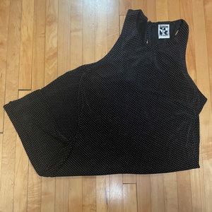 Vintage Zanoni by Jalate Polka Dot Skater Style Dress Black White Med Made in US